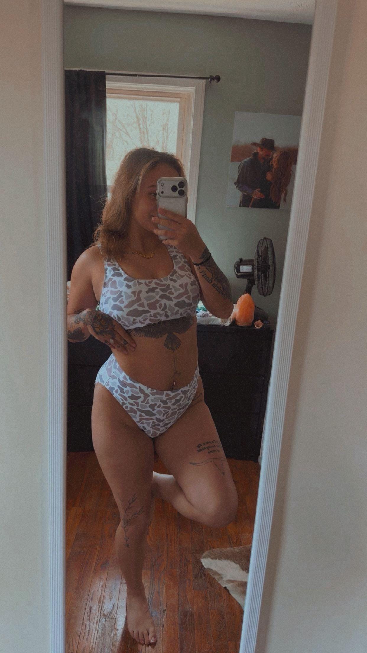 White Camo Women’s Bikini