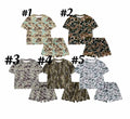 Girls T-shirt/ Scallop shirt set